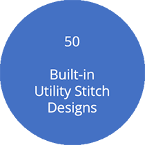 50 Built-in Utility Stitch Designs