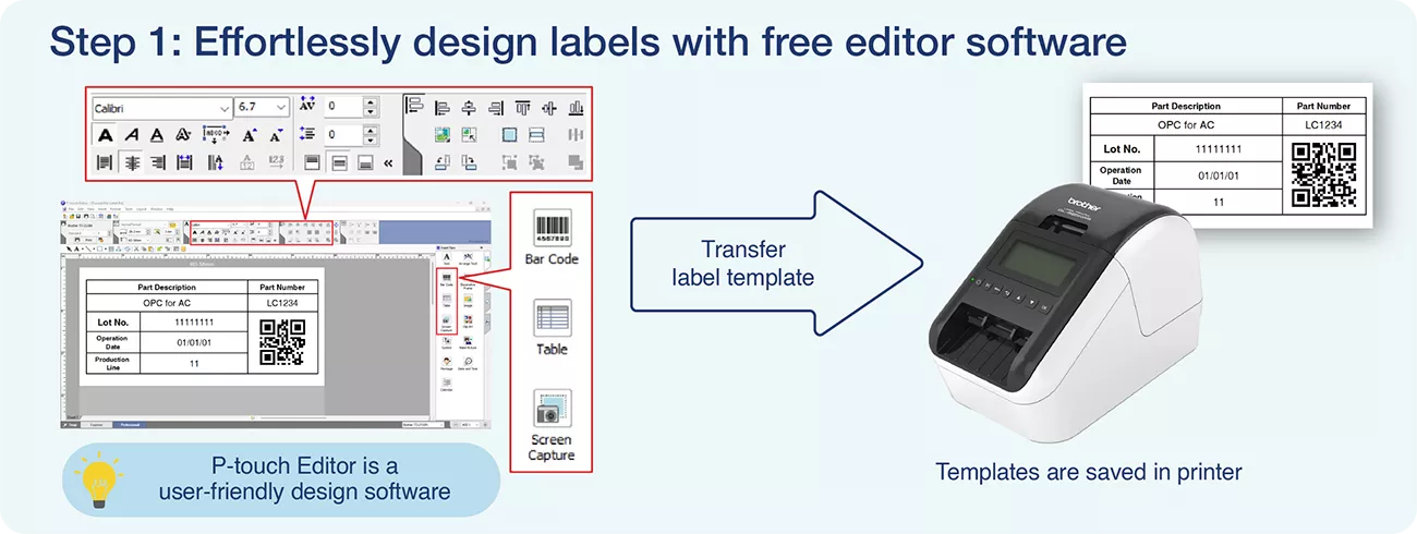PLC Step 1 - QL820NWB