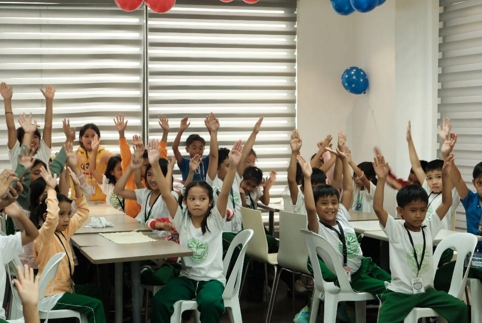 Inigan Elementary School students join activities at Brother Philippines' Lakbay Aral program.
