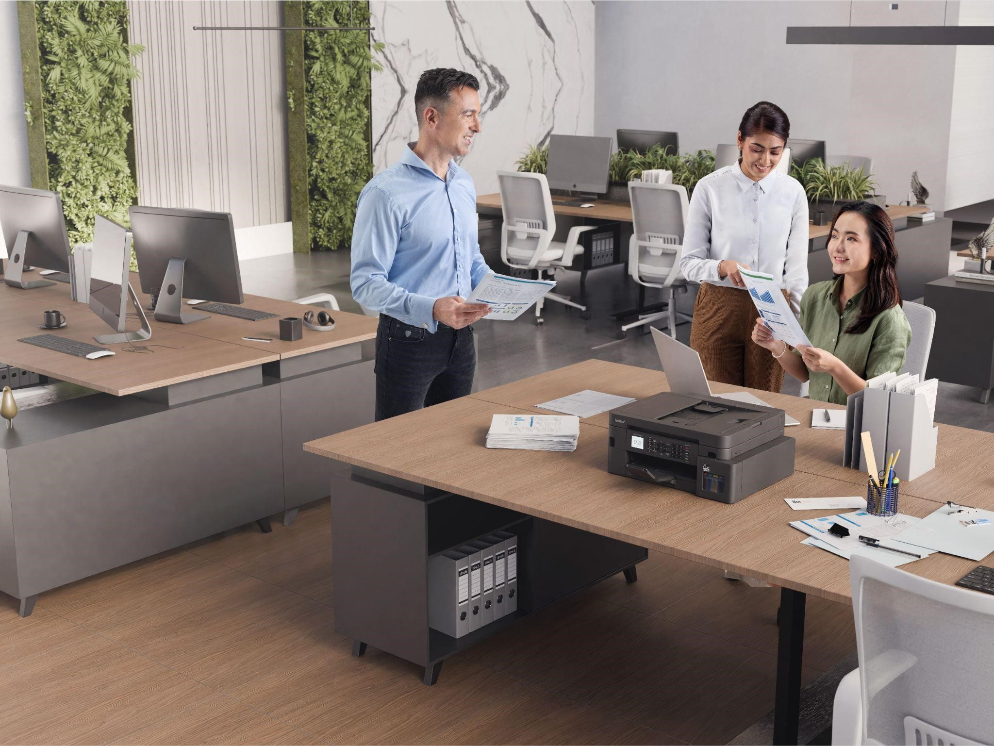 Boost office efficiency with the Brother MFC-T930DW’s high-volume printing and cost-saving features