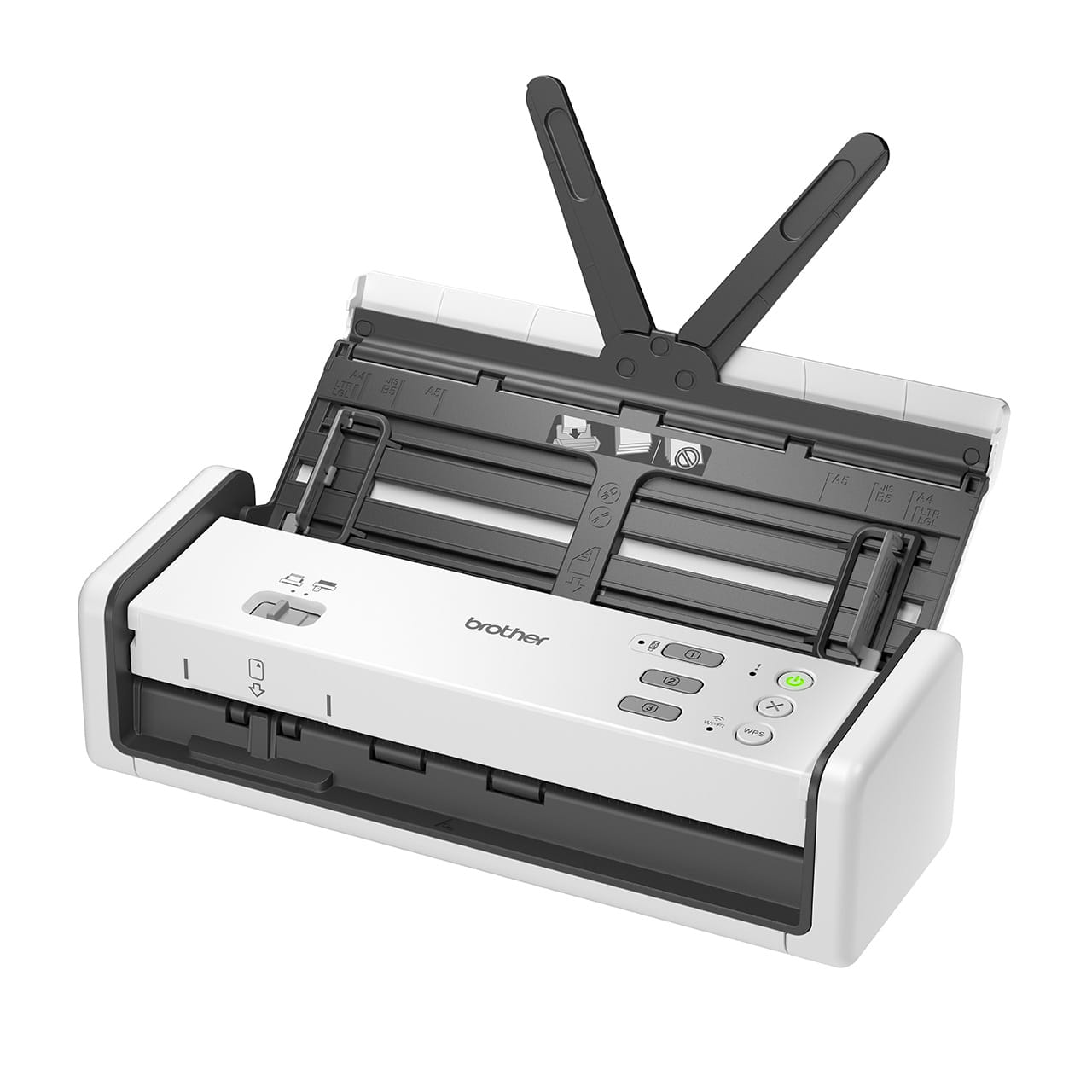Brother ADS-1350W Scanner Left Side View